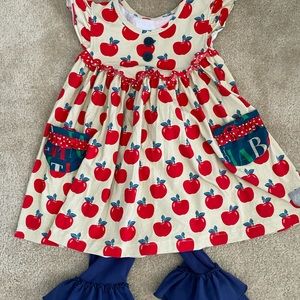 Eleanor Rose Apple Dress 3-4